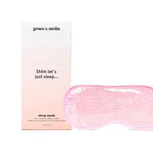 Grace & StellaHot & Cool Gel Bead Eye‎ Mask Pink NIB